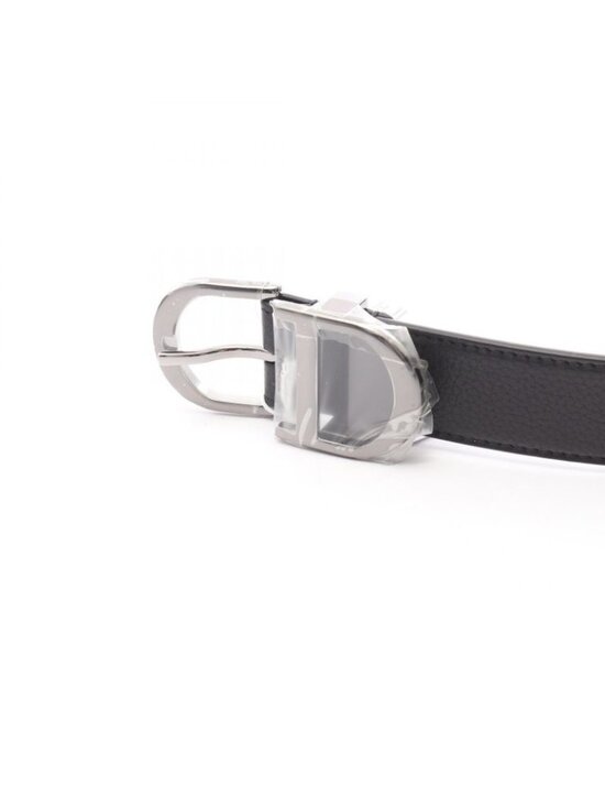 Dior Belt CD Logo Black Leather